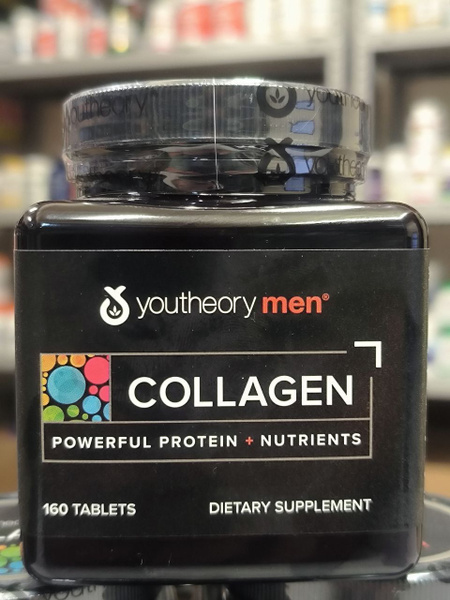 Youtheory, Коллаген для мужчин с витамином С и биотином, Collagen for ...