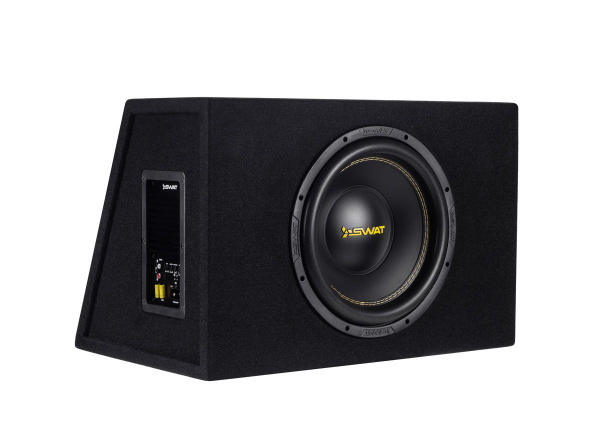 Автомобильный Активный Сабвуфер SWAT MAS-12VBA, 12"(30см), rms 300 Вт ...