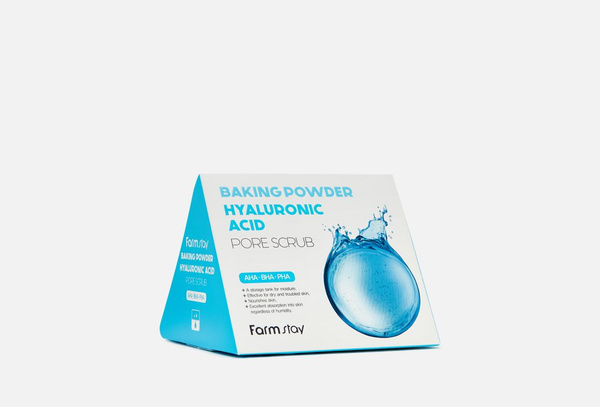 Скраб для лица в пирамидках Farm Stay, BAKING POWDER HYALURONIC ACID ...