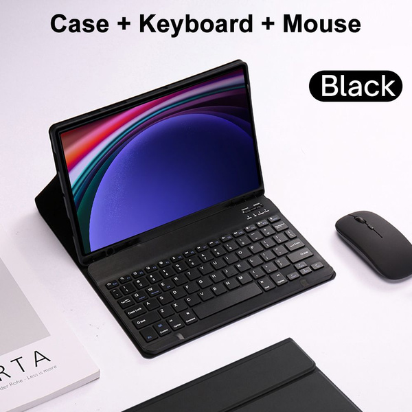Чехол для планшета Samsung Galaxy Tab S9 11 дюймов + русская клавиатура ...