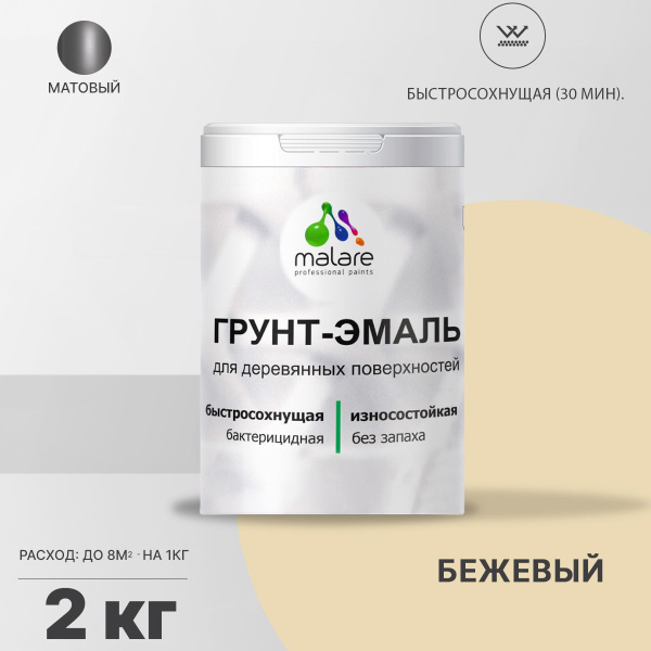Грунт-эмаль Malare Грунт_эмаль_для_дерева_База_А_(серия_"пастель ...