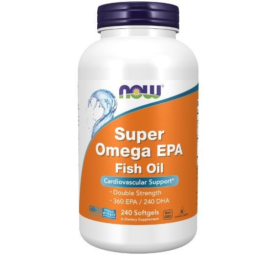 Супер Омега ЭПК, Super Omega-3 EPA NOW (360EPA/240DHA) - 240 капсул ...