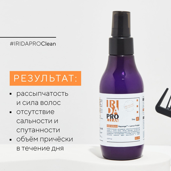 IRIDAPRO Сыворотка для волос, 150 мл - купить с доставкой по выгодным ...