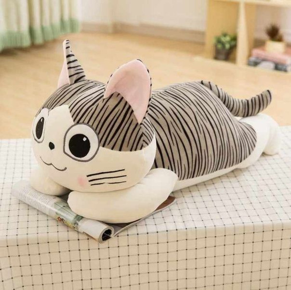 Мягкая Игрушка Котёнок Чичи 40 см, Кот Полосатый Плюшевый - купить с ...