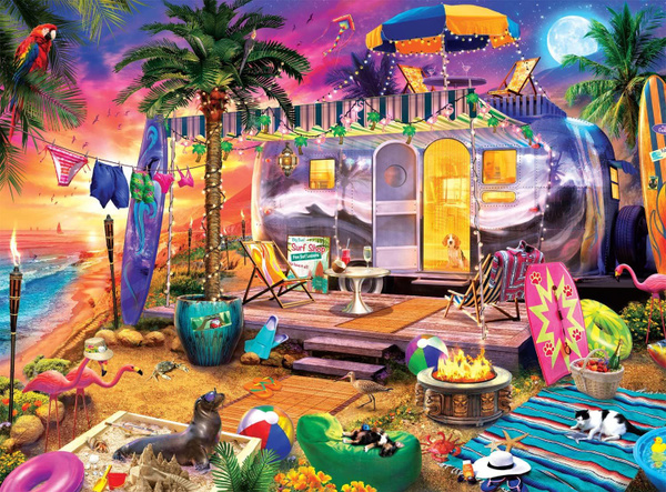 Buffalo Games-Beach Holiday - 1000 пиессо Jigsaw Puzzle - купить с ...
