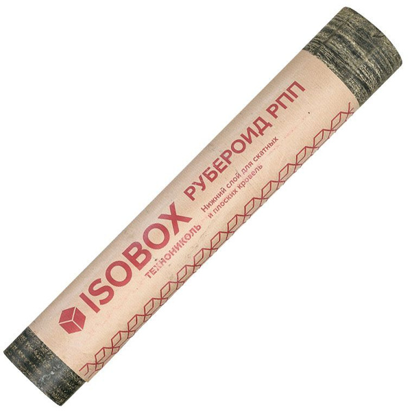 ИЗОБОКС рубероид РПП-300 1х15м (15м2) / ISOBOX рубероид кровельный РПП ...