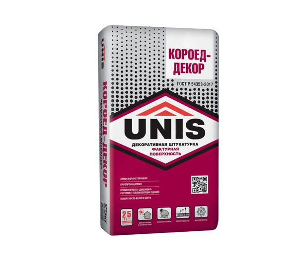 Декоративная штукатурка Unis, 25 кг - купить по доступной цене в ...