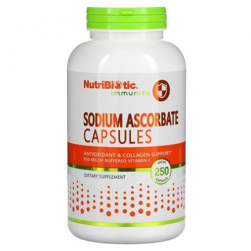 NutriBiotic, Витамин C (аскорбат натрия), Sodium Ascorbate, 250 капсул ...