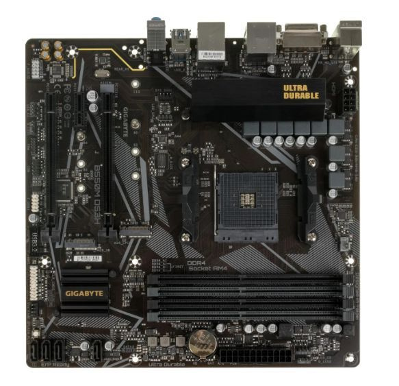 Материнская плата Gigabyte B550M DS3H Soc-AM4 чипсет AMD B550 тип ...