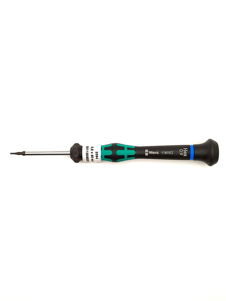 Отвертка шестигранная WERA Kraftform Micro 2054 для электроники, 0.9x40 ...