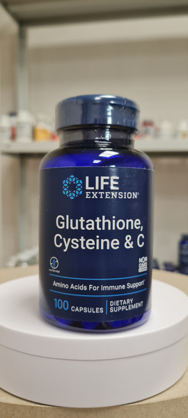 Life Extension Glutathione, Cysteine & C 100 capsules Лайф Экстеншн ...