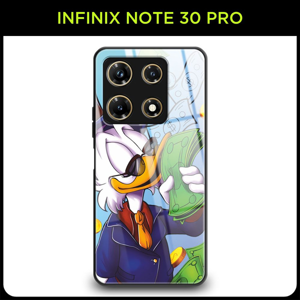 Стеклянный чехол на Infinix Note 30 Pro / Инфиникс Нот 30 Про с принтом ...