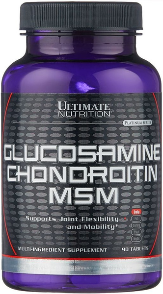 Ultimate Nutrition Glucosamine Chondroitin MSM 90 tablets (глюкозамин ...