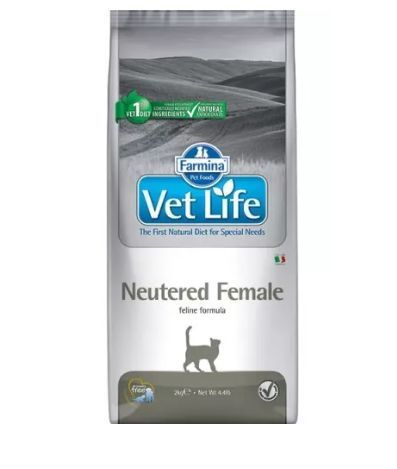Farmina Vet Life Neutered Female диетический сухой корм для ...