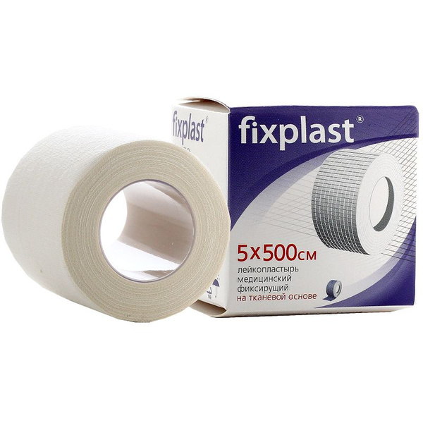 Лейкопластырь Fixplast мед.фиксир.тканевая основа 5*500 см - купить с ...