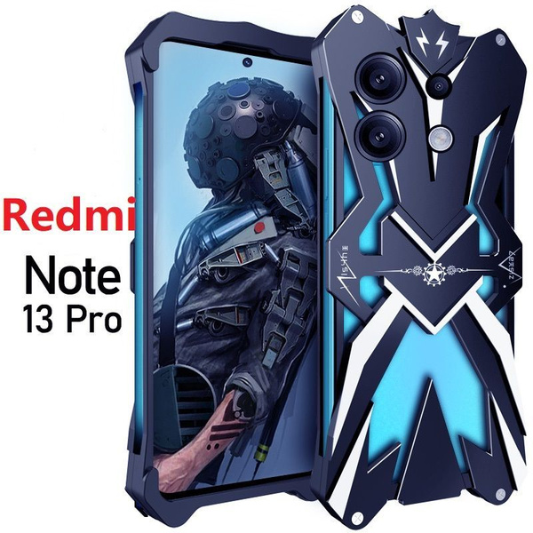 Металлическая чехол для Xiaomi Redmi Note 13 Pro, Противоударный чехол ...