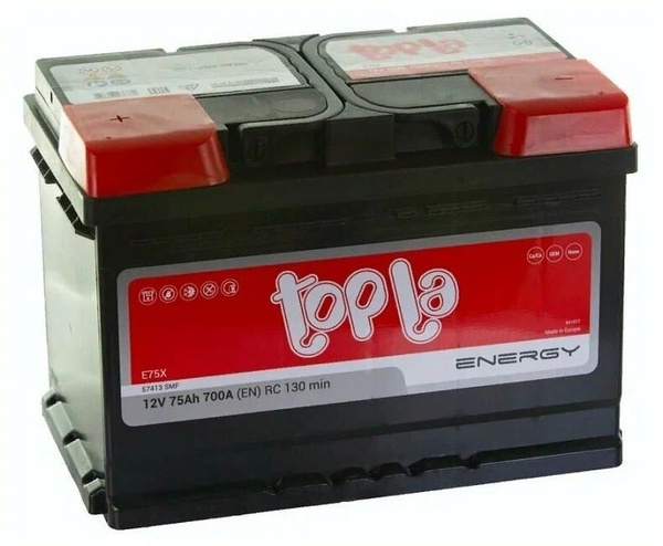 Аккумулятор автомобильный Topla Аккумулятор Energy 108375 75 А.ч Прямая ...