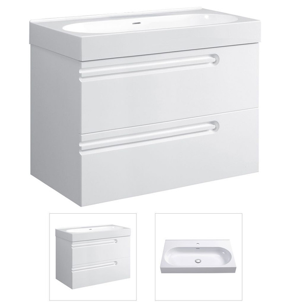 Belux Тумба с раковиной, 80.1х49.6х67.6 см - купить с доставкой по ...