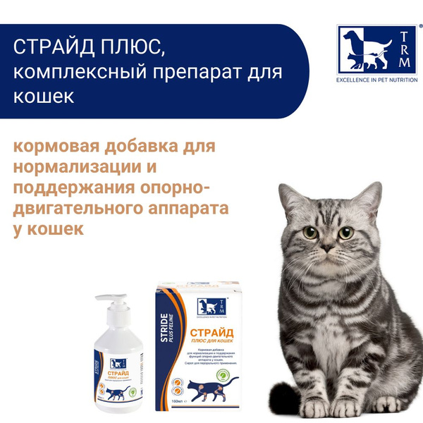 Страйд плюс для кошек жидкий (160 мл.) - купить с доставкой по выгодным ...