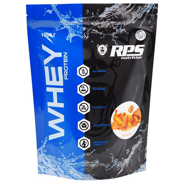 Сывороточный протеин RPS Nutrition Whey Protein, 1000 г, карамель ...
