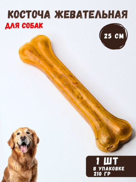 Жевательная кость для собак из жил - 25см (1шт) - купить с доставкой по ...