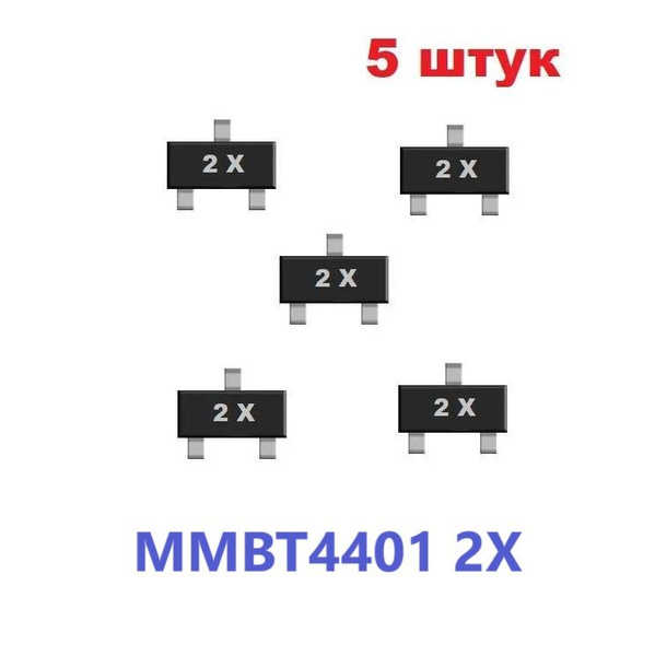 MMBT4401 2X транзистор 5 шт. SOT23 SMD схема FMMT624 KN2222AS ...