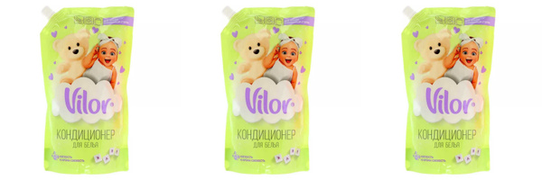 Vilor Кондиционер для белья, детский, 1 л, 3 штуки. - купить с ...