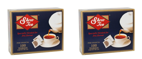 Shere Tea Чай черный, 100 пак, 2 уп - купить с доставкой по выгодным ...
