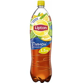Холодный чай Lipton со вкусом лимон 1.5 л, Россия - купить с доставкой ...
