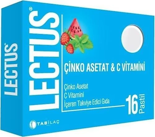 Lectus ацетат цинка 16 пастилок / Lectus cinko Asetat 16 Pastil ...