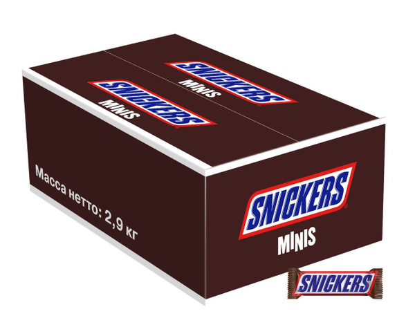 Конфеты Snickers minis, 2.9кг. - купить с доставкой по выгодным ценам в ...