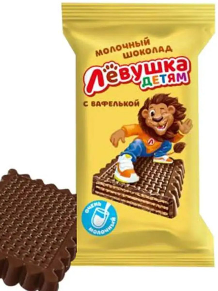 Конфеты Левушка детям Шоколад с вафлями 1 кг купить на OZON по низкой ...