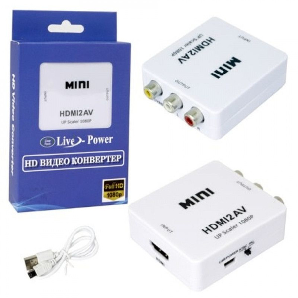 Кабель RCA, HDMI TECHNOJOY AV на HDMI 1080p - купить по низкой цене в ...