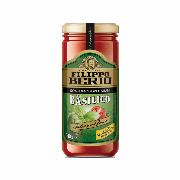 Filippo Berio Соус томатный с базиликом, 340 г - купить с доставкой по ...