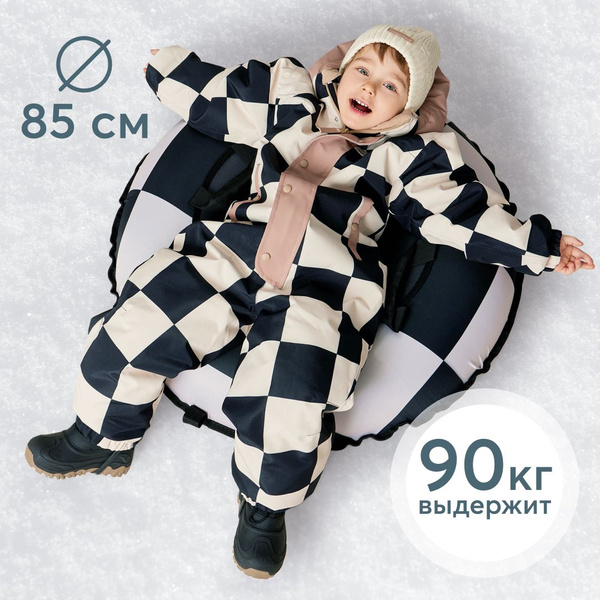 50048, Ватрушка тюбинг Happy Baby, ледянка надувная Snowly, плюшка для ...