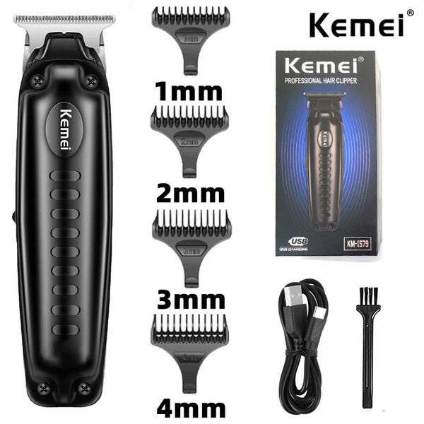 Машинка для стрижки Kemei KM-1579, темно-серый - купить по выгодным ...