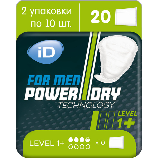 Урологические прокладки мужские iD for men Level 1+ 10 шт Х2 - купить с ...