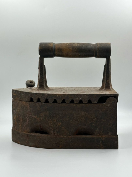 Старинный Угольный Утюг с Ручкой! Чугун! Вес 3,1 кг! Клеймо Касимов ...