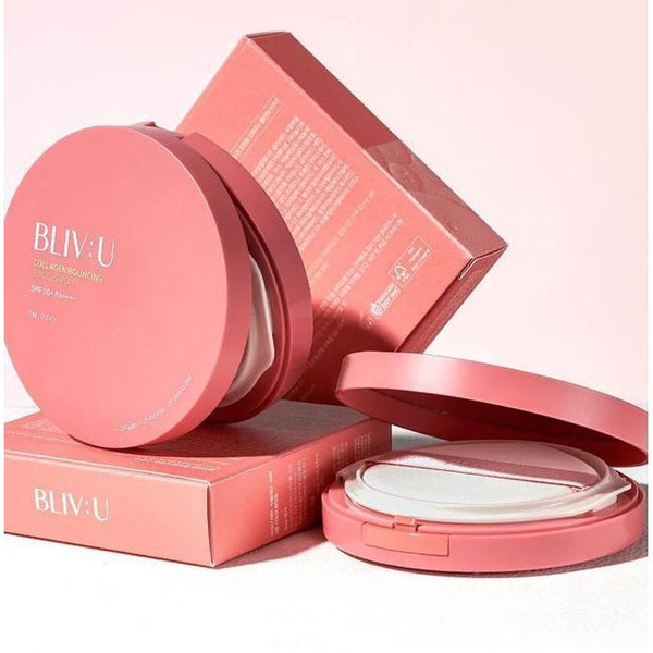 Солнцезащитный кушон BLIV:U Collagen Bouncing sun cushion - купить с ...