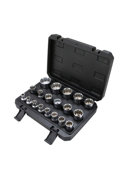 Набор торцевых головок для звездочек 1/2, 19 предметов Gear Lock ...
