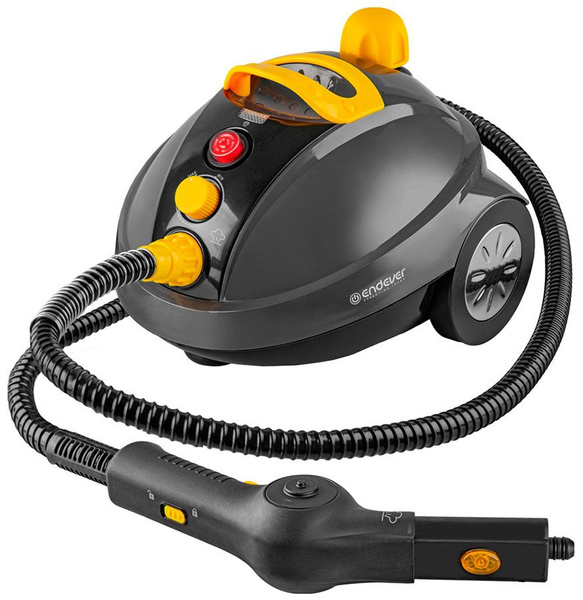 Пароочиститель Endever Odyssey Q-808, темно-серый/желтый, черный ...