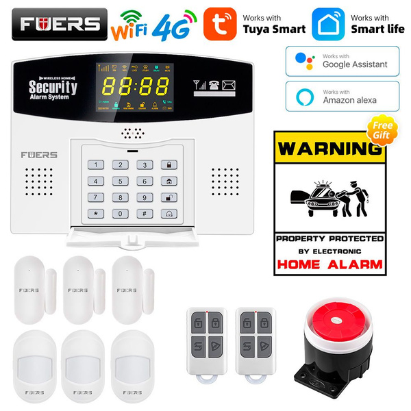 Fuers Tuya Smart WIFI 4G GSM сигнализация охранная сигнализация 433 МГц ...