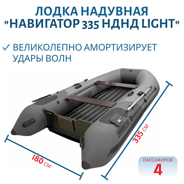 Характеристики Лодка надувная "Навигатор 335 НДНД Light" подробное ...