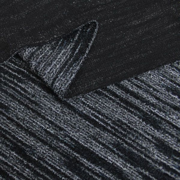 Трикотажная ткань черно-серая меланжевая - купить с доставкой по ...