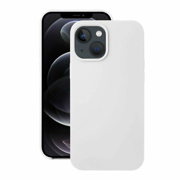 Чехол Silicone Case на Apple iPhone 13 / Айфон 13 с бархатистым ...