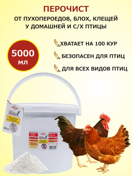 ПероЧист для борьбы с насекомыми паразитами пухопероедами, блохами ...
