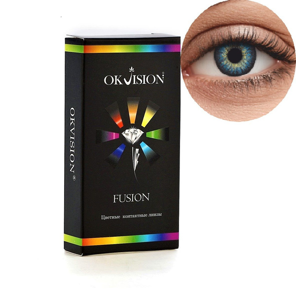 OKVision Цветные контактные линзы Fusion 3 месяца, -5.50 / 14 / 8.6 ...