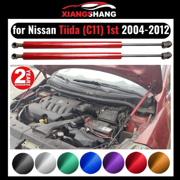 Газовые упоры капота для Nissan Tiida (C11) 1st 2004-2012 Амортизаторы ...
