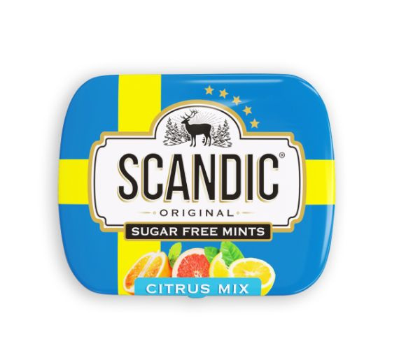 Конфеты SCANDIC без сахара со вкусом Цитрусовый микс 3 шт по 14 гр ...