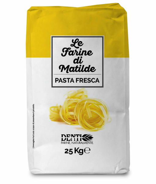 Мука из мягких сортов пшеницы типа 00 для свежей пасты Denti 12,5 кг ...